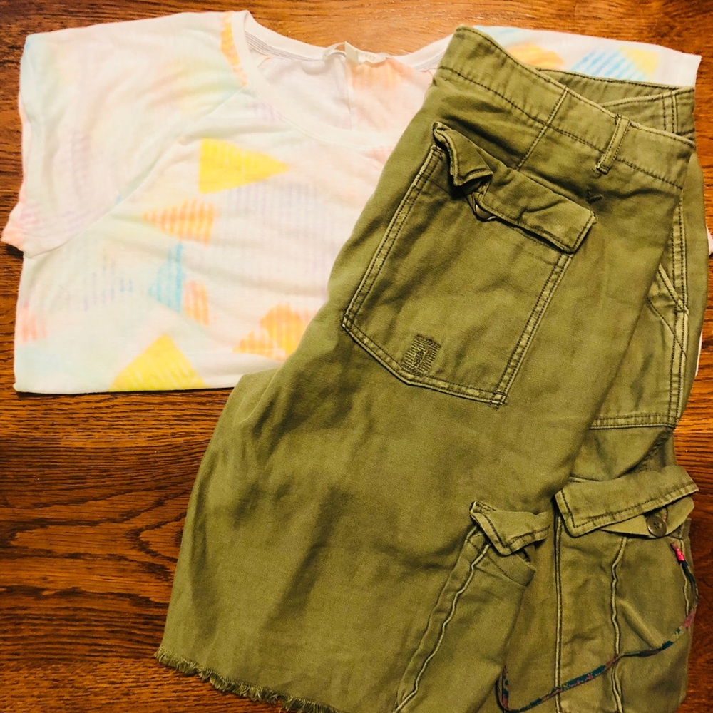 American Eagle long board shorts.